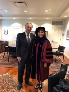 President Robert Zimmer (Univ of Chicago) and Dr. Cheryl Dembe June 15, 2019