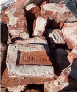 iron-colored bricks