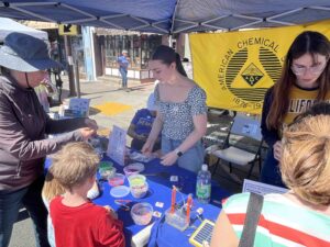 UC Berkeley students from Alpha Chi Sigma at the Solano Stroll