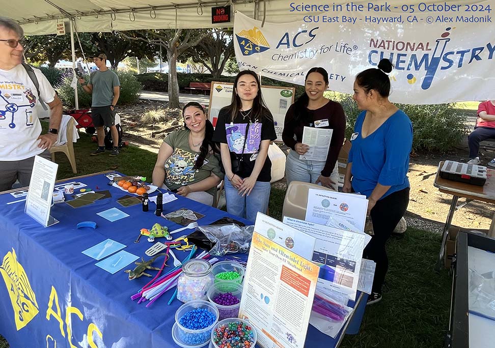 Charlie Gluchowski with students from Las Positas College and College of Alameda